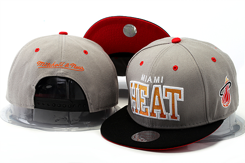 NBA Miami Heat MN Snapback Hat #118
